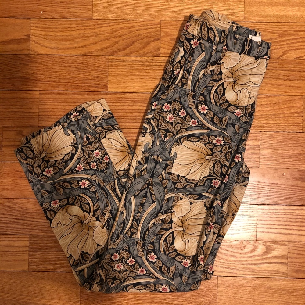 H&M William Morris & Co Wide-Leg Pants